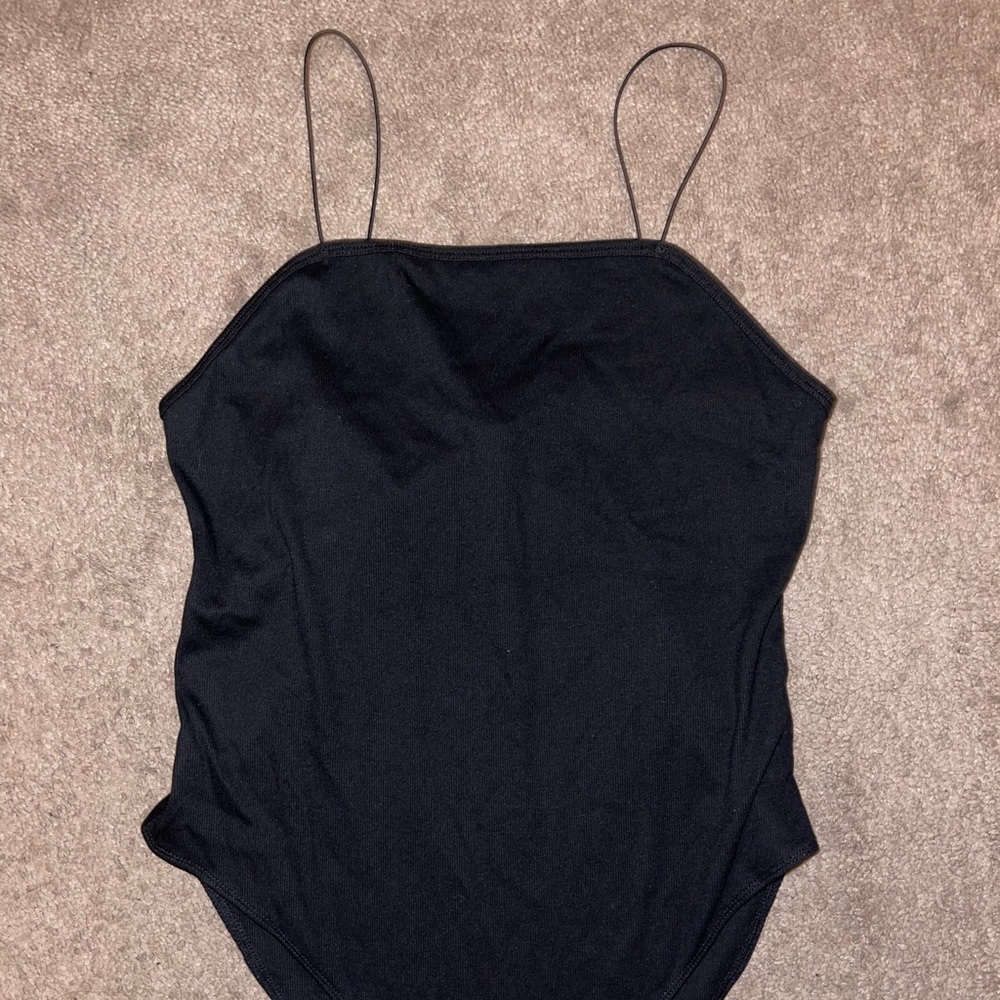 Black bodysuit.